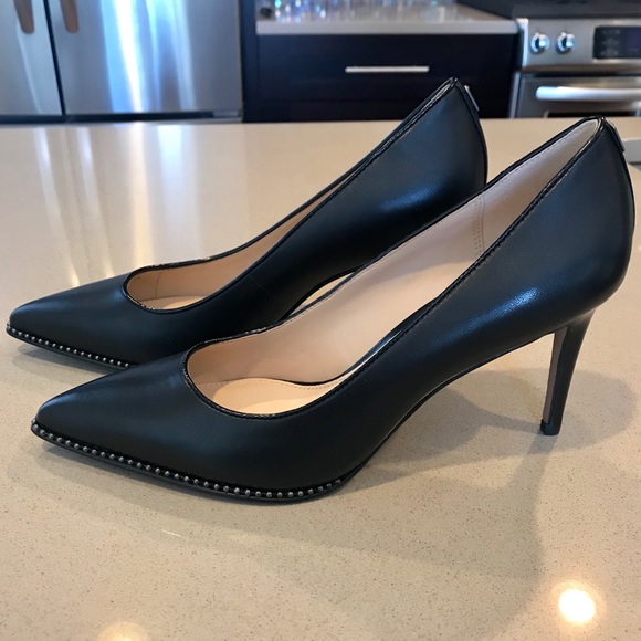 coach beaded pumps